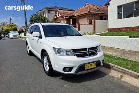 White 2015 Dodge Journey Wagon Sxt
