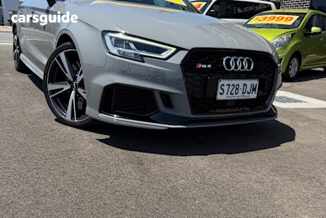 Grey 2018 Audi RS3 Sedan Quattro