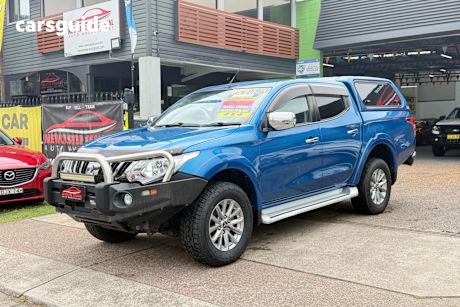 Blue 2016 Mitsubishi Triton Dual Cab Utility Gls (4X4)
