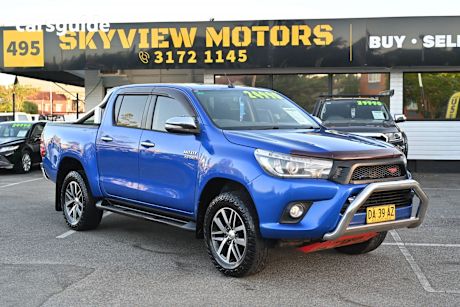 Blue 2016 Toyota Hilux Dual Cab Utility Sr5 (4X4)