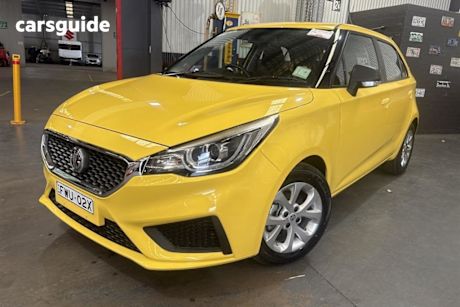 Yellow 2022 MG MG3 Hatchback Core
