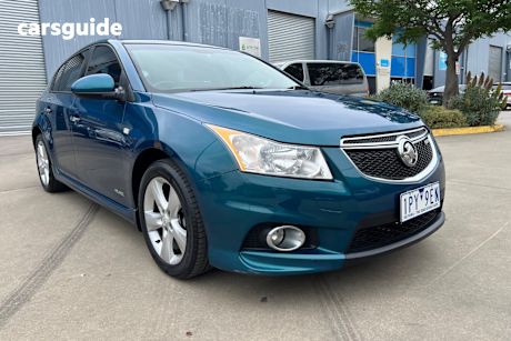 Blue 2012 Holden Cruze Hatchback Sri