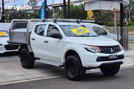White 2017 Mitsubishi Triton Dual Cab Utility Glx (4X4)