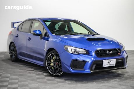 Blue 2018 Subaru WRX Sedan Sti Premium