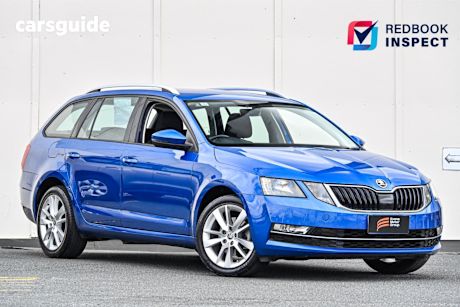 Blue 2017 Skoda Octavia Wagon 110 Tsi