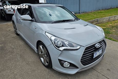 Silver 2012 Hyundai Veloster Coupe Sr Turbo