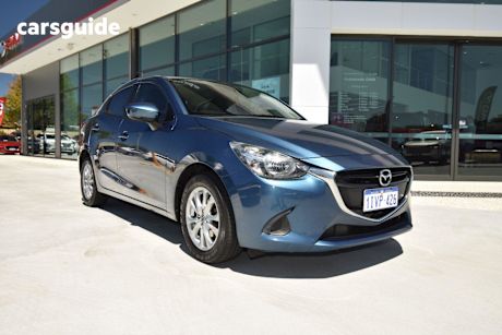 Blue 2018 Mazda 2 Sedan Maxx