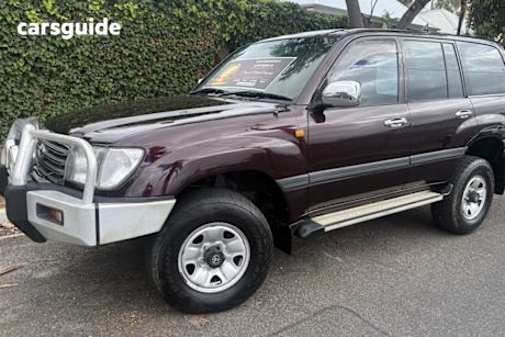 Burgundy 2003 Toyota Landcruiser Wagon Gxl (4X4)