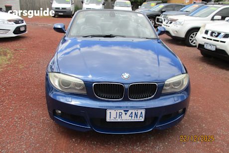 Blue 2012 BMW 125I Convertible