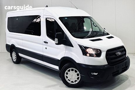 White 2021 Ford Transit Bus 410L (Rwd) Srw