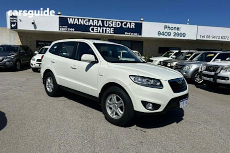 White 2010 Hyundai Santa FE Wagon Slx Crdi (4X4)