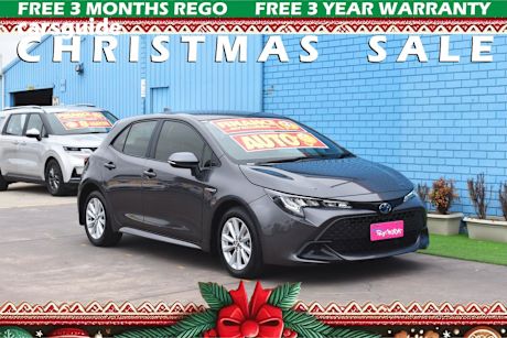 Grey 2023 Toyota Corolla Hatchback Ascent Sport Hybrid