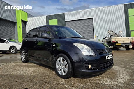 Black 2007 Suzuki Swift Hatchback