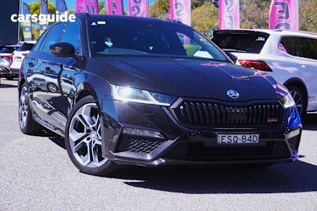Black 2021 Skoda Octavia Wagon Rs