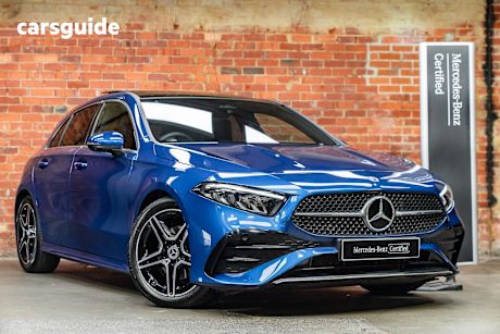 Blue 2025 Mercedes-Benz A200 Hatchback