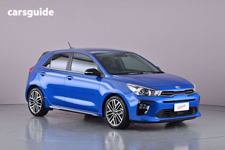 Blue 2021 Kia RIO Hatchback Gt-Line