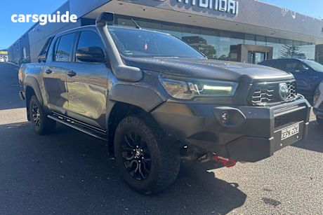 Grey 2021 Toyota Hilux Double Cab Pick Up Rugged X (4X4)