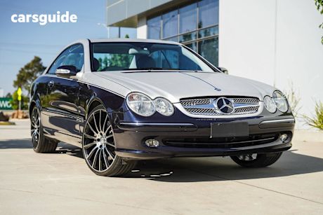 Blue 2003 Mercedes-Benz CLK500 Coupe Avantgarde