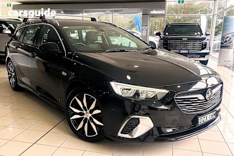 Black 2018 Holden Commodore Sportswagon Rs