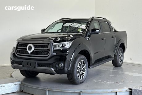 Black 2025 GWM Cannon Dual Cab Utility Ultra (4X4)