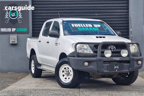 White 2008 Toyota Hilux Dual Cab Pick-up Sr (4X4)