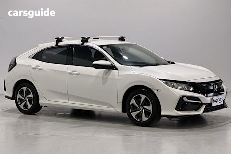 White 2020 Honda Civic Hatchback Vti