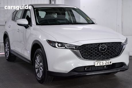 White 2023 Mazda CX-5 Wagon G20 Maxx (Fwd)