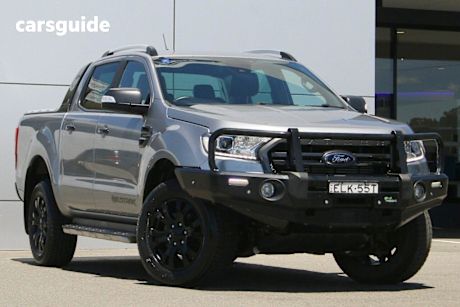 Silver 2020 Ford Ranger Double Cab Pick Up Wildtrak 2.0 (4X4)