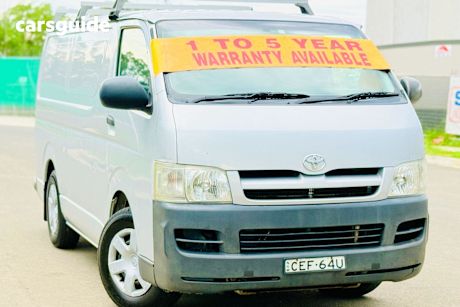 Silver 2006 Toyota HiAce Van Lwb