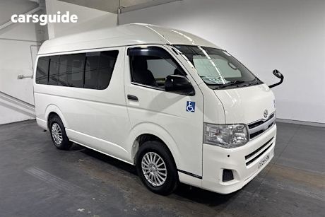 White 2011 Toyota HiAce Bus Commuter