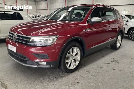 Red 2018 Volkswagen Tiguan Wagon Allspace 162 Tsi Highline