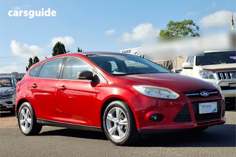 Red 2014 Ford Focus Hatchback Trend