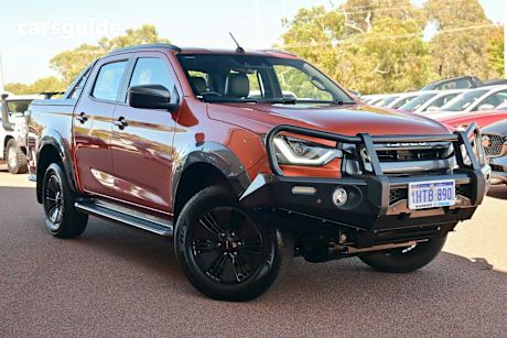 Orange 2022 Isuzu D-MAX Crew Cab Utility X-Terrain (4X4)