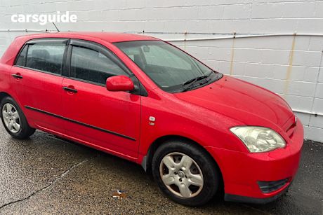 Red 2006 Toyota Corolla Hatchback Ascent Seca
