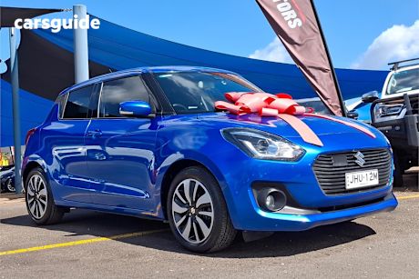 Blue 2017 Suzuki Swift Hatchback Glx Turbo