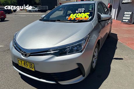 Silver 2018 Toyota Corolla Sedan Ascent