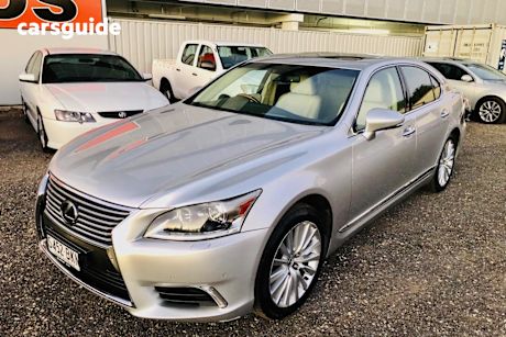 Silver 2013 Lexus LS460 Sedan Sports Luxury