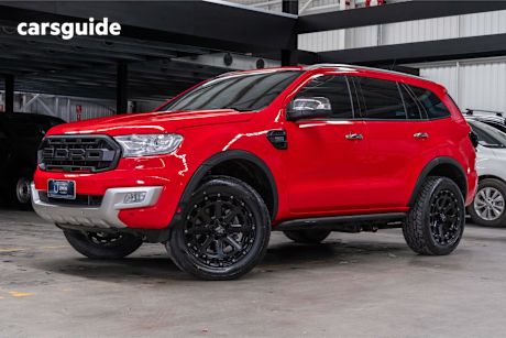 Red 2016 Ford Everest Wagon Titanium