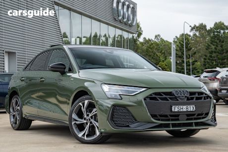 Green 2025 Audi A3 Sedan 35 Tfsi S Line (Mhev)