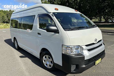White 2018 Toyota HiAce Bus Commuter