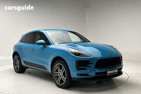 Blue 2021 Porsche Macan Wagon