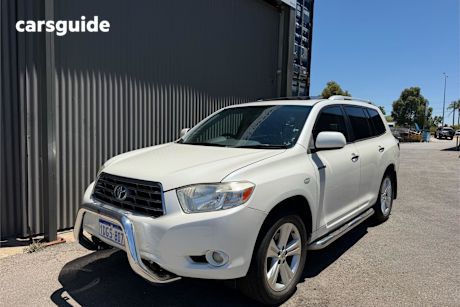 White 2008 Toyota Kluger Wagon Grande (Fwd)