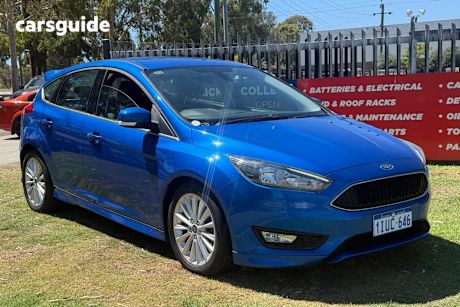 Blue 2018 Ford Focus Hatchback Sport