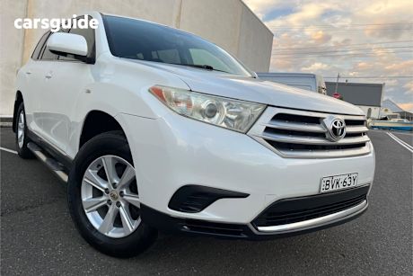 White 2011 Toyota Kluger Wagon Kx-R (Fwd) 5 Seat