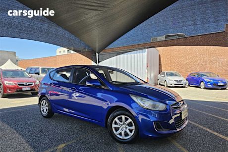 Blue 2012 Hyundai Accent Hatchback Active