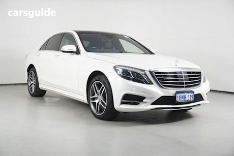 White 2014 Mercedes-Benz S400 Sedan W222 L