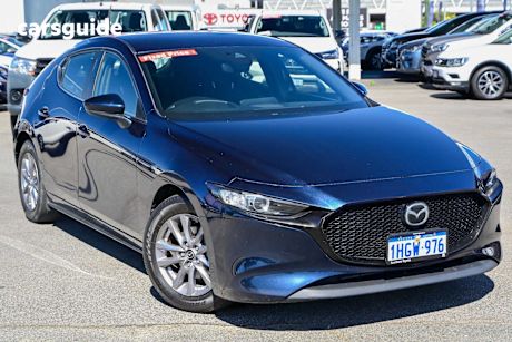 Blue 2021 Mazda 3 Hatchback G20 Pure