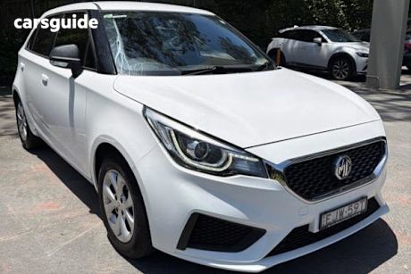 White 2020 MG MG3 Hatchback Core