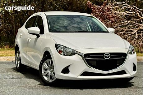 White 2015 Mazda 2 Sedan Neo