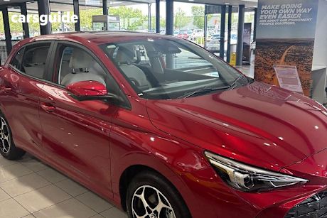 Red 2025 MG MG3 Hatchback Essence Hybrid+